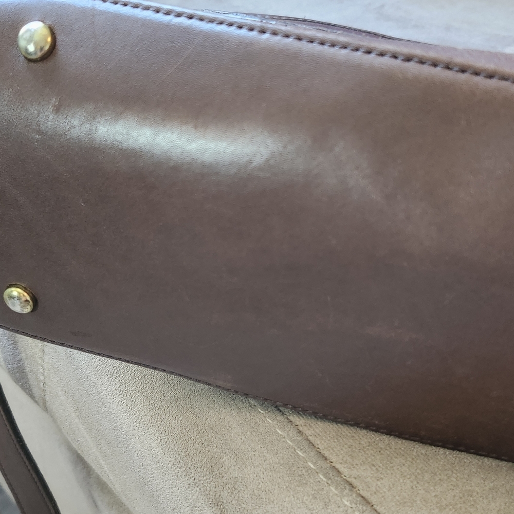 Vintage Coach Leather Satchel Crossbody Bag Purse - Picture 7 of 11
